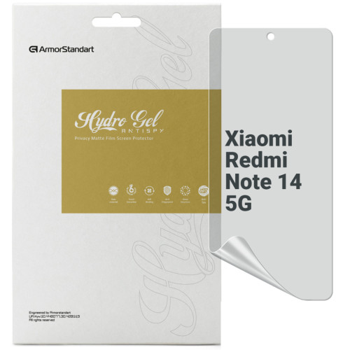 Пленка защитная Armorstandart Anti-spy Xiaomi Redmi Note 14 5G (ARM79668) – Armorstandart