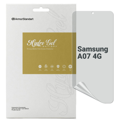 Пленка защитная Armorstandart hydrogel Anti-spy Samsung A07 4G (ARM86505) – Armorstandart