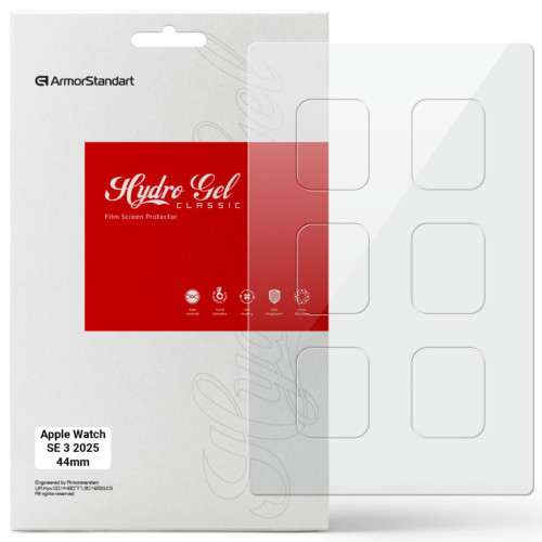 Пленка защитная Armorstandart hydrogel Apple Watch SE 3 2025 44mm 6 pcs (ARM88736) – Armorstandart
