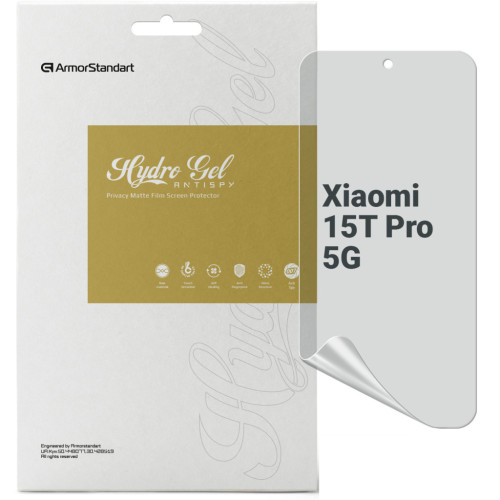 Плівка захисна Armorstandart hydrogel Anti-spy Xiaomi 15T Pro 5G (ARM86972) – Armorstandart