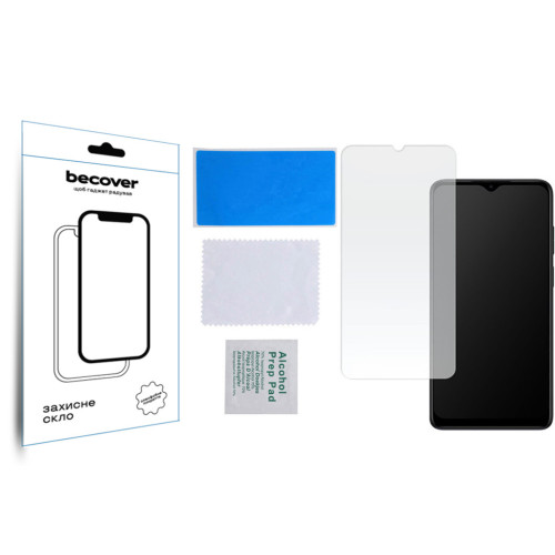 Скло захисне BeCover Motorola Moto E22/E22i 3D Crystal Clear Glass (709732) – BeCover (вид 2)