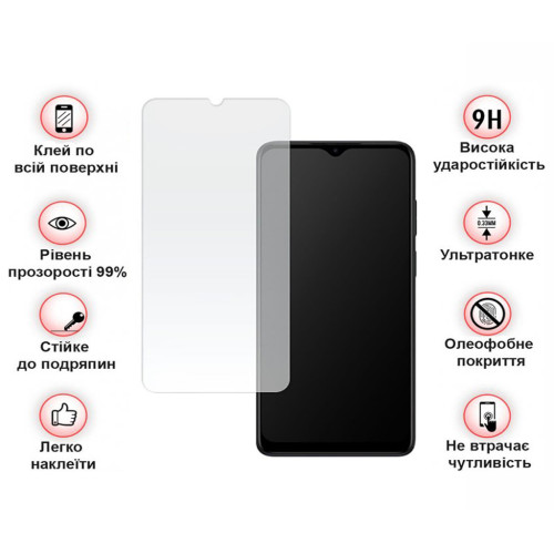 Скло захисне BeCover Motorola Moto E22/E22i 3D Crystal Clear Glass (709732) – BeCover (вид 3)