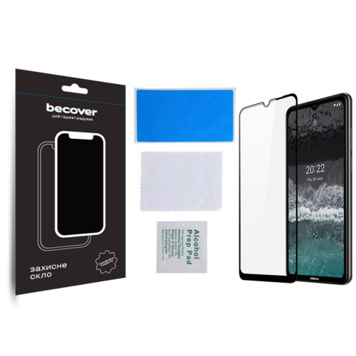 Скло захисне BeCover Nokia C21 Black (709741) – BeCover (вид 2)