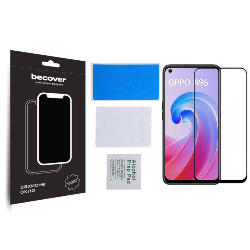 Стекло защитное BeCover Oppo A96 Black (709770) – BeCover (вид 2)