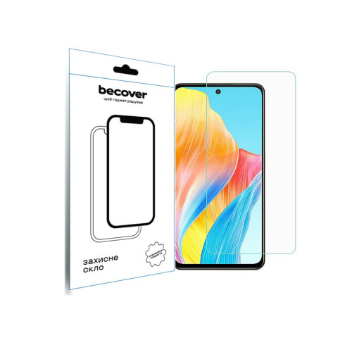 Стекло защитное BeCover Oppo A98 5G 3D Crystal Clear Glass (709773) – BeCover