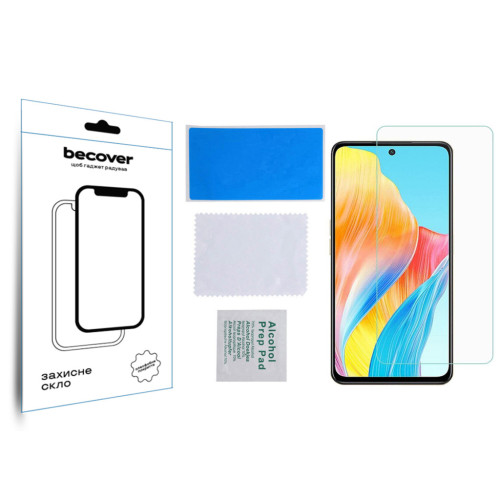 Стекло защитное BeCover Oppo A98 5G 3D Crystal Clear Glass (709773) – BeCover (вид 2)