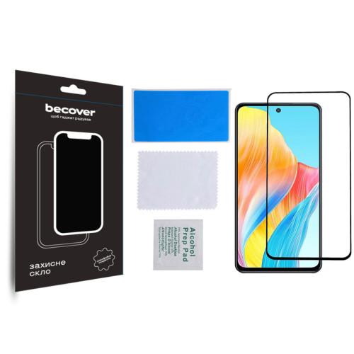 Стекло защитное BeCover Oppo A98 5G Black (709772) – BeCover (вид 2)