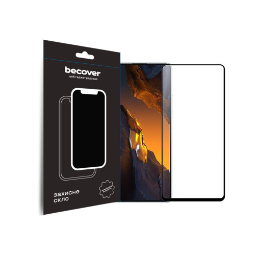 Скло захисне BeCover Poco F5 Black (709743) – BeCover
