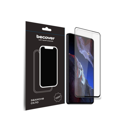 Скло захисне BeCover Poco F5 Pro Black (709744) – BeCover