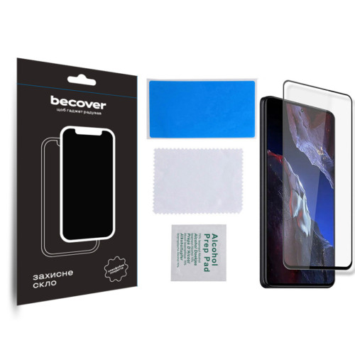 Скло захисне BeCover Poco F5 Pro Black (709744) – BeCover (вид 2)