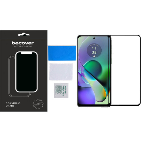 Стекло защитное BeCover Motorola Moto G54 / G54 Power Black (710107) – BeCover (вид 2)