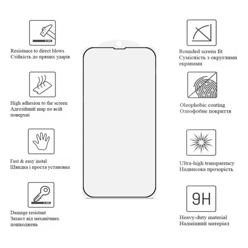 Скло захисне Drobak Matte Ceramics Apple iPhone 15 Plus (292924) – Drobak (вид 3)