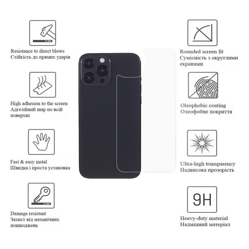 Стекло защитное Drobak back panel Apple iPhone 15 Plus (292940) – Drobak (вид 3)