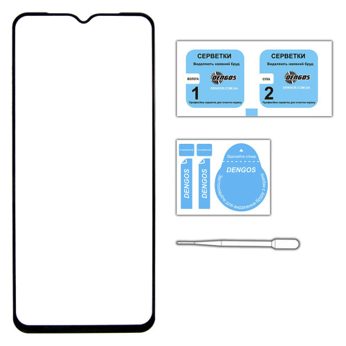 Скло захисне Dengos Full Glue iPhone 15 Pro (black) (TGFG-319) – DENGOS (вид 2)