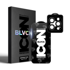 Стекло защитное Armorstandart Supreme Plus Black Icon Apple iPhone 15 Pro Max (ARM71140)