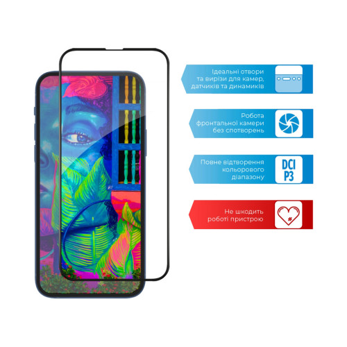 Стекло защитное ACCLAB Full Glue Apple iPhone 13 Pro Max (1283126515422) – ACCLAB (вид 3)