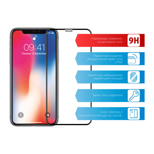 Скло захисне ACCLAB Full Glue Apple iPhone X/XS/11 Pro (1283126508189) – ACCLAB (вид 1)