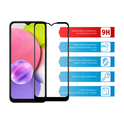 Стекло защитное ACCLAB Full Glue Samsung A03S (1283126515330) – ACCLAB (вид 1)