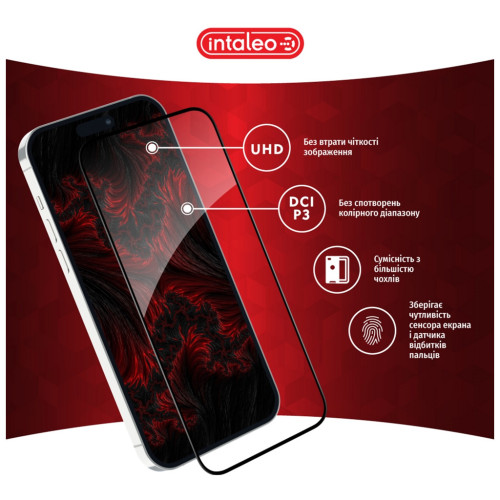 Скло захисне Intaleo Full Glue Apple iPhone 15 (1283126575242) – Intaleo (вид 3)