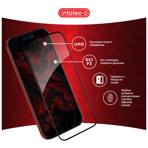 Скло захисне Intaleo Full Glue Apple iPhone 15 Pro (1283126575440) – Intaleo (вид 3)