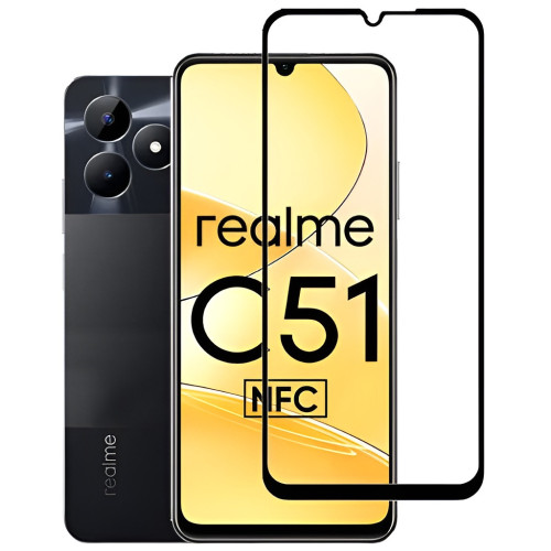 Стекло защитное BeCover Realme C51 Black (710301) – BeCover (вид 1)
