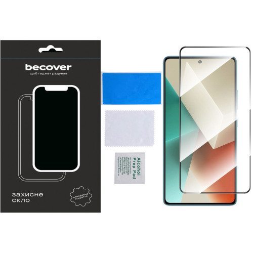 Скло захисне BeCover Xiaomi Redmi Note 13 Pro Black (710364) – BeCover (вид 3)
