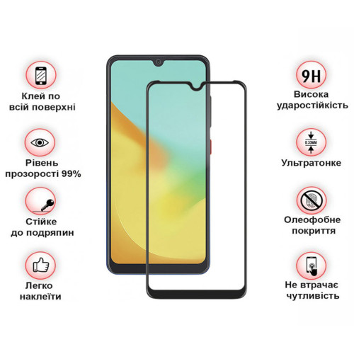 Стекло защитное BeCover ZTE Blade V50 Vita Black (710448) – BeCover (вид 2)