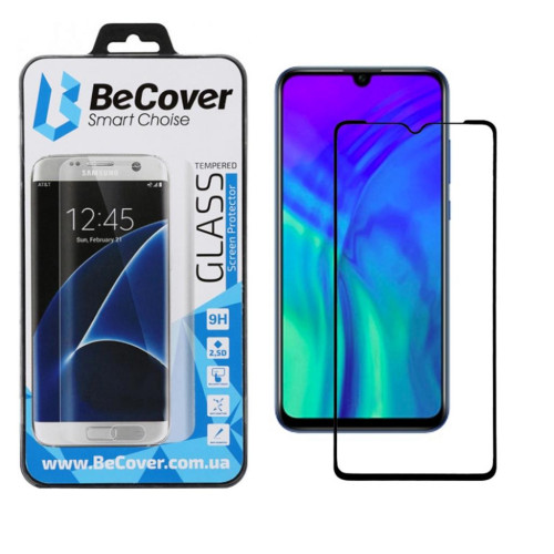 Стекло защитное BeCover Honor 20 Lite Black (704546) – BeCover