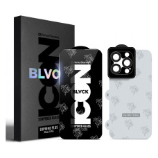 Стекло защитное Armorstandart Supreme Set Black Icon Apple iPhone 15 Pro (ARM74187)
