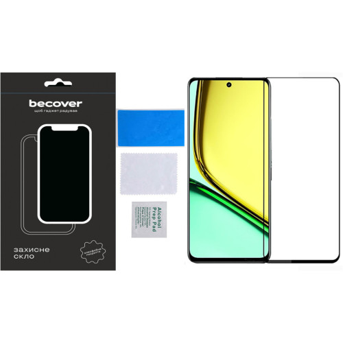 Скло захисне BeCover Realme C67 Black (710633) – BeCover (вид 3)