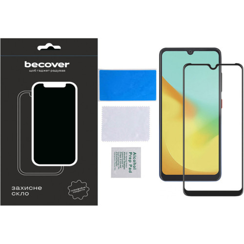 Стекло защитное BeCover ZTE Blade A54 Black (710628) – BeCover (вид 3)