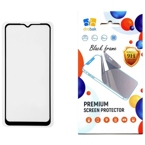 Стекло защитное Drobak Poco C40 \ Poco C55 Black (535399) – Drobak