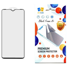 Скло захисне Drobak Poco C40 \ Poco C55 Black Frame A+ (535398)