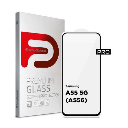 Стекло защитное Armorstandart Pro Samsung A55 5G (A556) Black (ARM74348) – Armorstandart