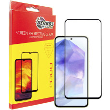 Стекло защитное Dengos Full Glue Samsung Galaxy A55 5G (black) (TGFG-345)