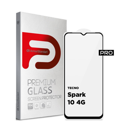 Стекло защитное Armorstandart Pro Tecno Spark 10 4G (KI5q) Black (ARM67794) – Armorstandart
