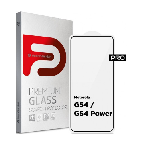 Скло захисне Armorstandart Pro Motorola G54 / G54 Power Black (ARM71082) – Armorstandart
