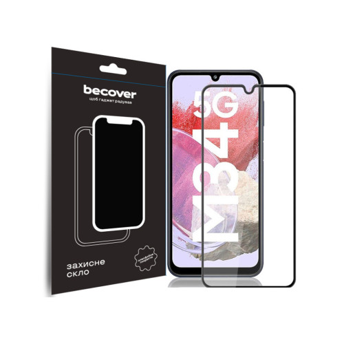 Стекло защитное BeCover Samsung Galaxy M34 5G SM-M346 Black (711445) – BeCover