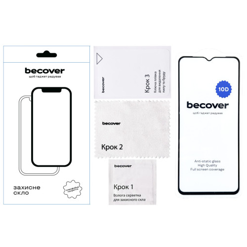 Скло захисне BeCover Honor X6a 10D Black (711333) – BeCover (вид 1)