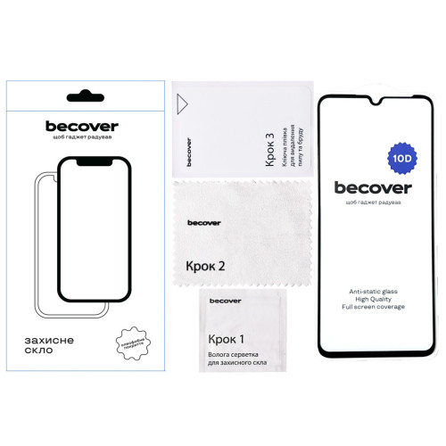 Стекло защитное BeCover Honor X7a 10D Black (711334) – BeCover (вид 1)