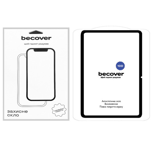 Стекло защитное BeCover 10D Lenovo Tab M11 (2024) TB-TB330FU/Xiaoxin Pad 11 (2024) 11" Black (710969) – BeCover