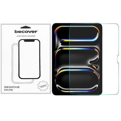 Скло захисне BeCover Apple iPad Pro 11" M4 2024 (711673) – BeCover