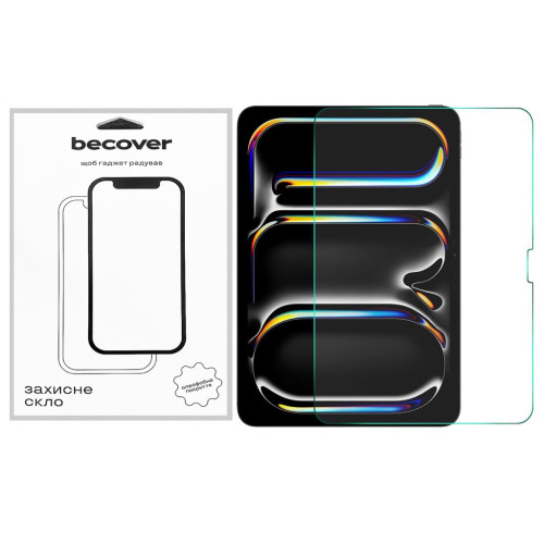 Скло захисне BeCover Apple iPad Pro 13" M4 2024 (711674) – BeCover