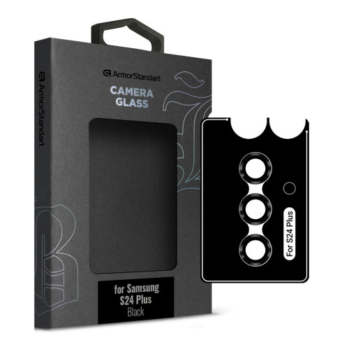 Скло захисне Armorstandart Camera glass Supreme Black Icon Samsung S24 Plus Black (ARM76611) – Armorstandart