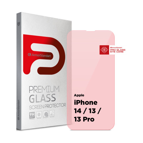 Стекло защитное Armorstandart Pro Eye Care Apple iPhone 14 / 13 / 13 Pro (ARM77674) – Armorstandart