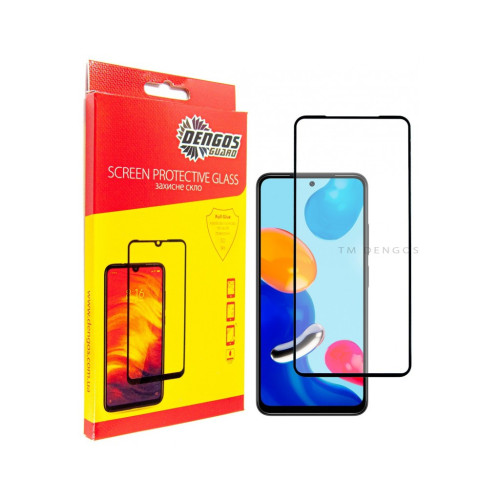 Стекло защитное Dengos Full Glue Xiaomi Redmi Note 11/11s (TGFG-227) – DENGOS