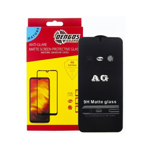 Стекло защитное Dengos Full Glue Matte Samsung Galaxy A34 (black) (TGFG-MATT-45) – DENGOS