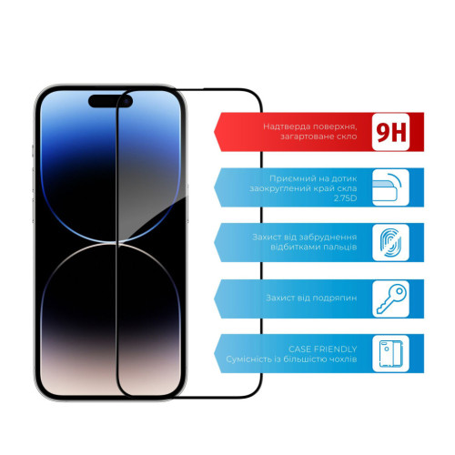 Скло захисне ACCLAB Full Glue ESD Apple iPhone 14 Pro Max (1283126542060) – ACCLAB (вид 1)