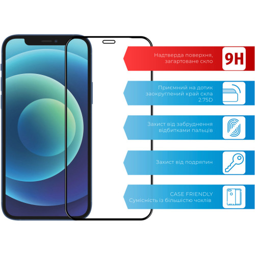 Стекло защитное ACCLAB Full Glue Apple iPhone 12 Pro Max (1283126508233) – ACCLAB (вид 1)