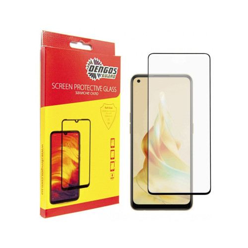 Стекло защитное Dengos Full Glue OPPO Reno8 T (black) (TGFG-297) – DENGOS